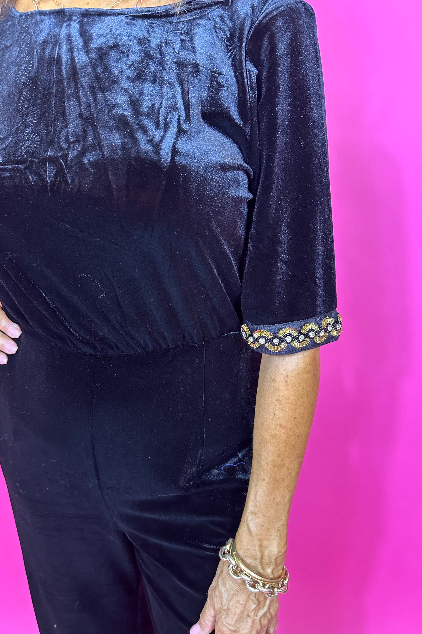 No Going Black Jumpsuit