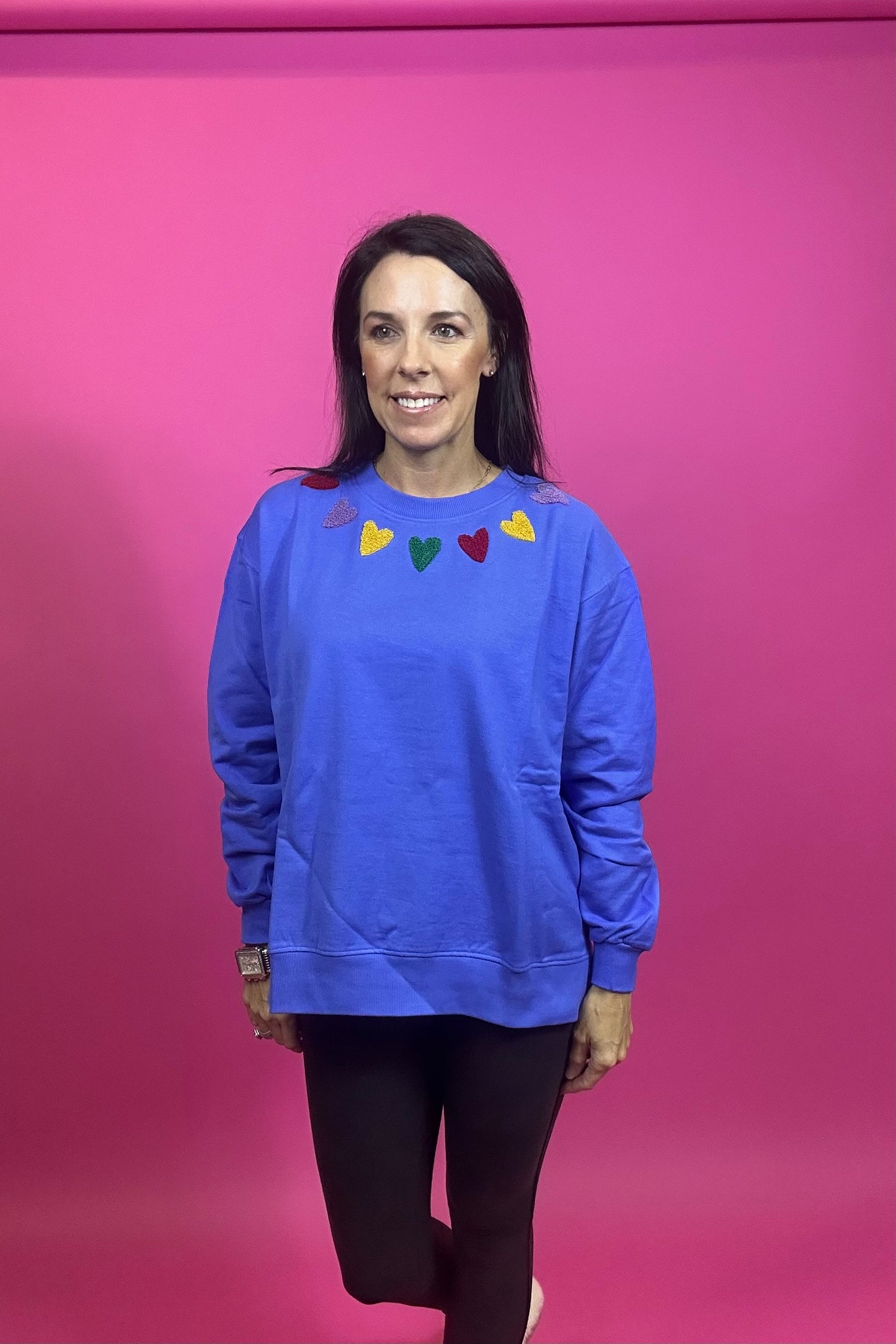 Colored Heart Sweatshirt