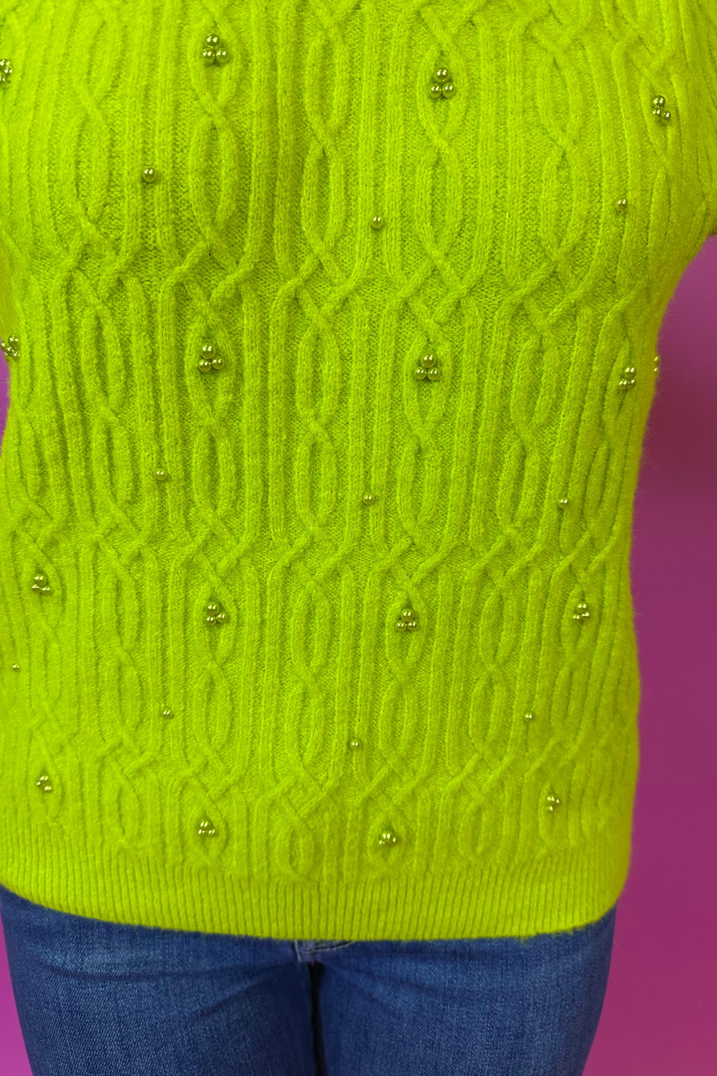 City Lime Sweater