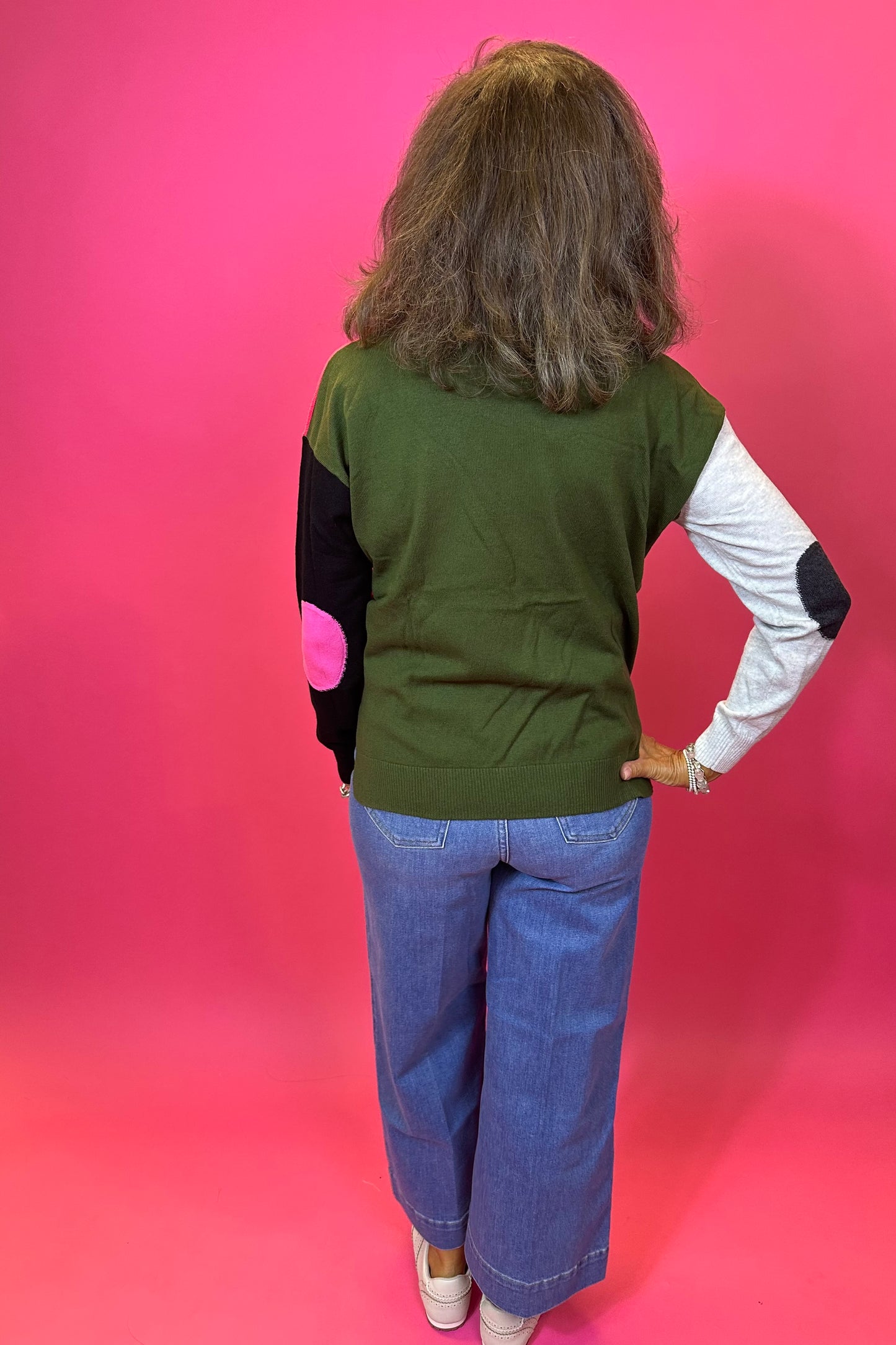 Elbow Intarsia Sweater