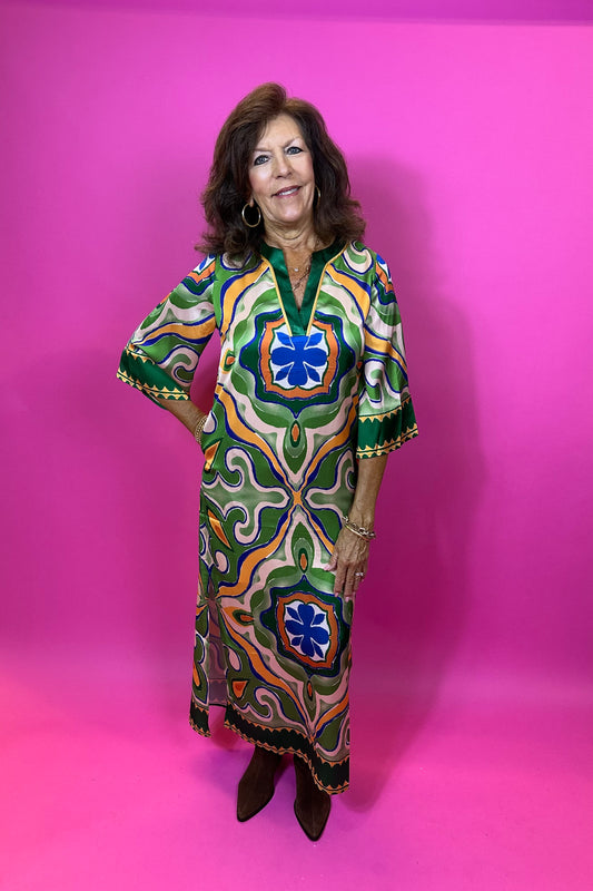 Moroccan Trimmed Maxi