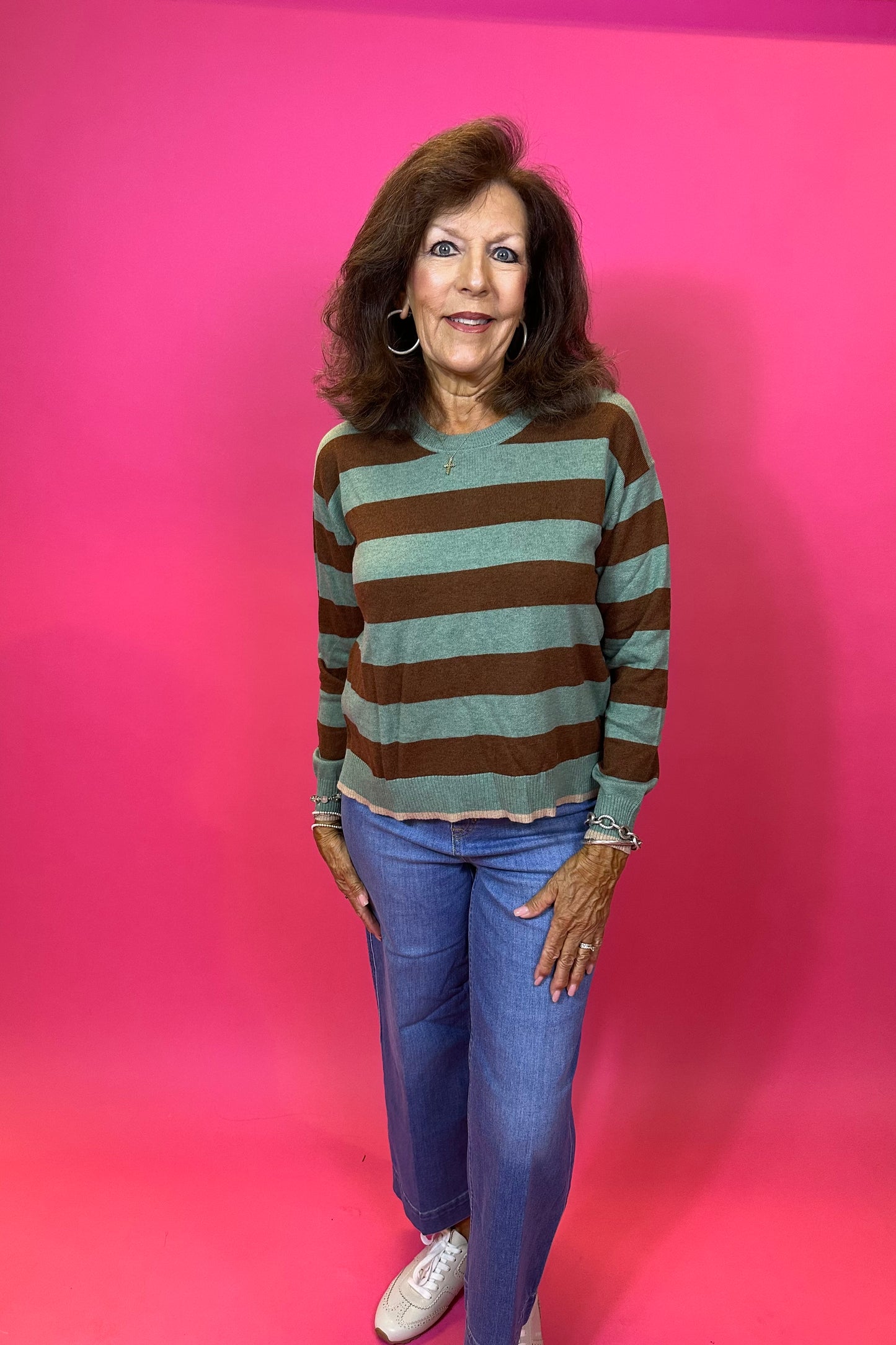 Multi Stripe  Sweater