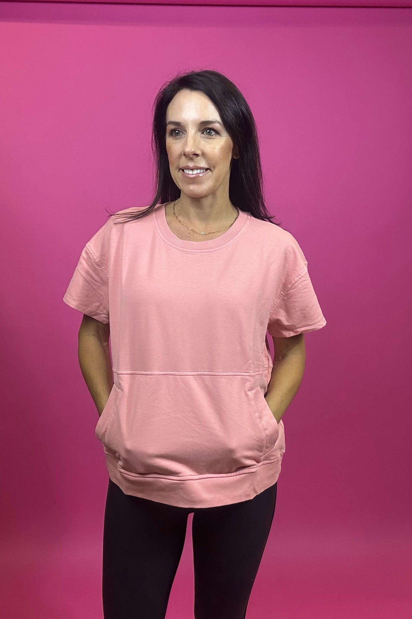 Blushy Short Sleeve sweatshirt