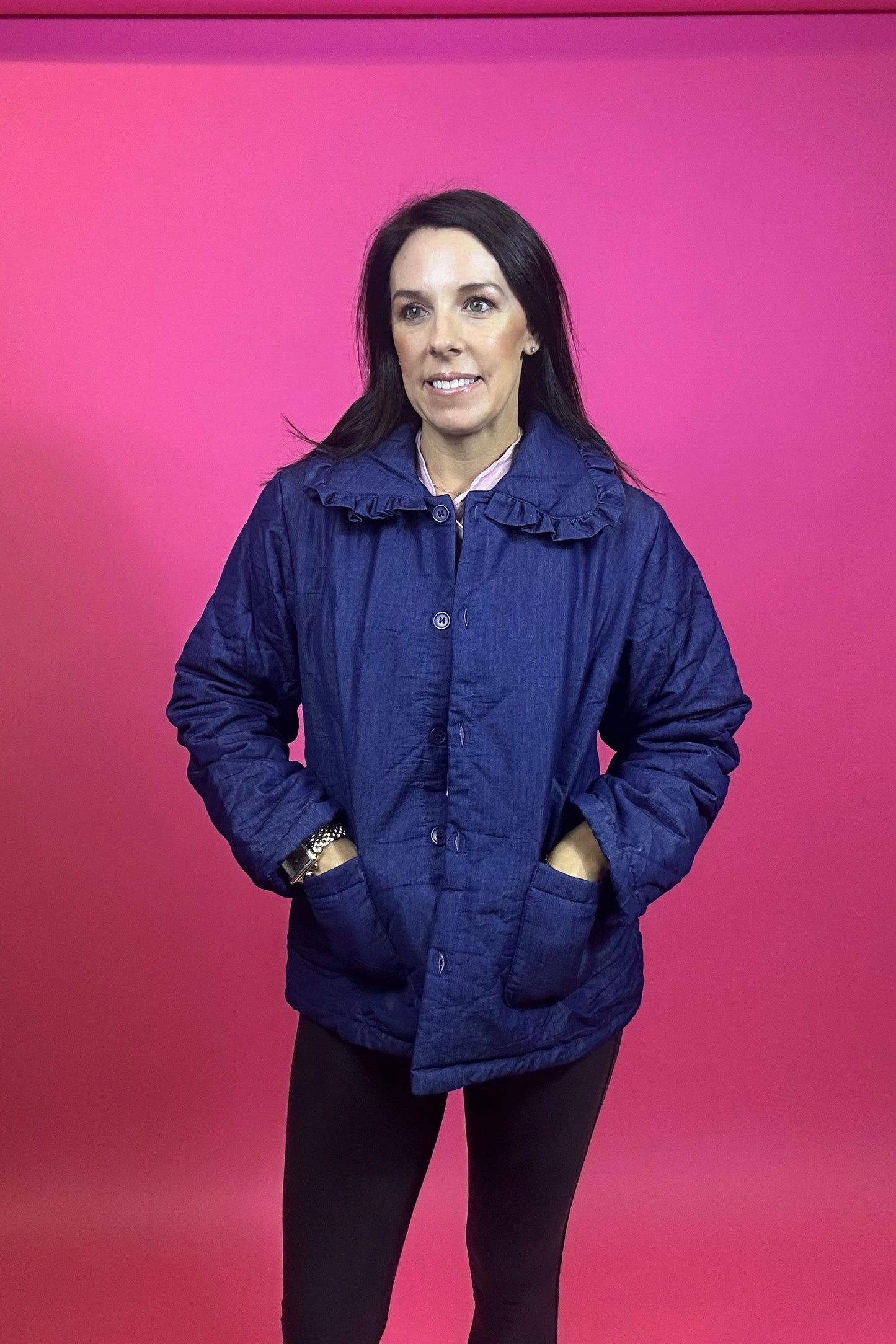 Quilted Denim Jacket