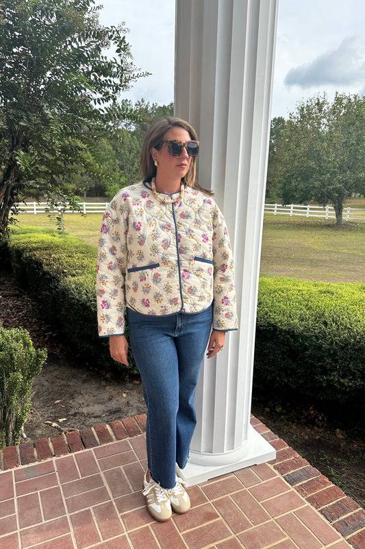 Floral Quilted Jacket
