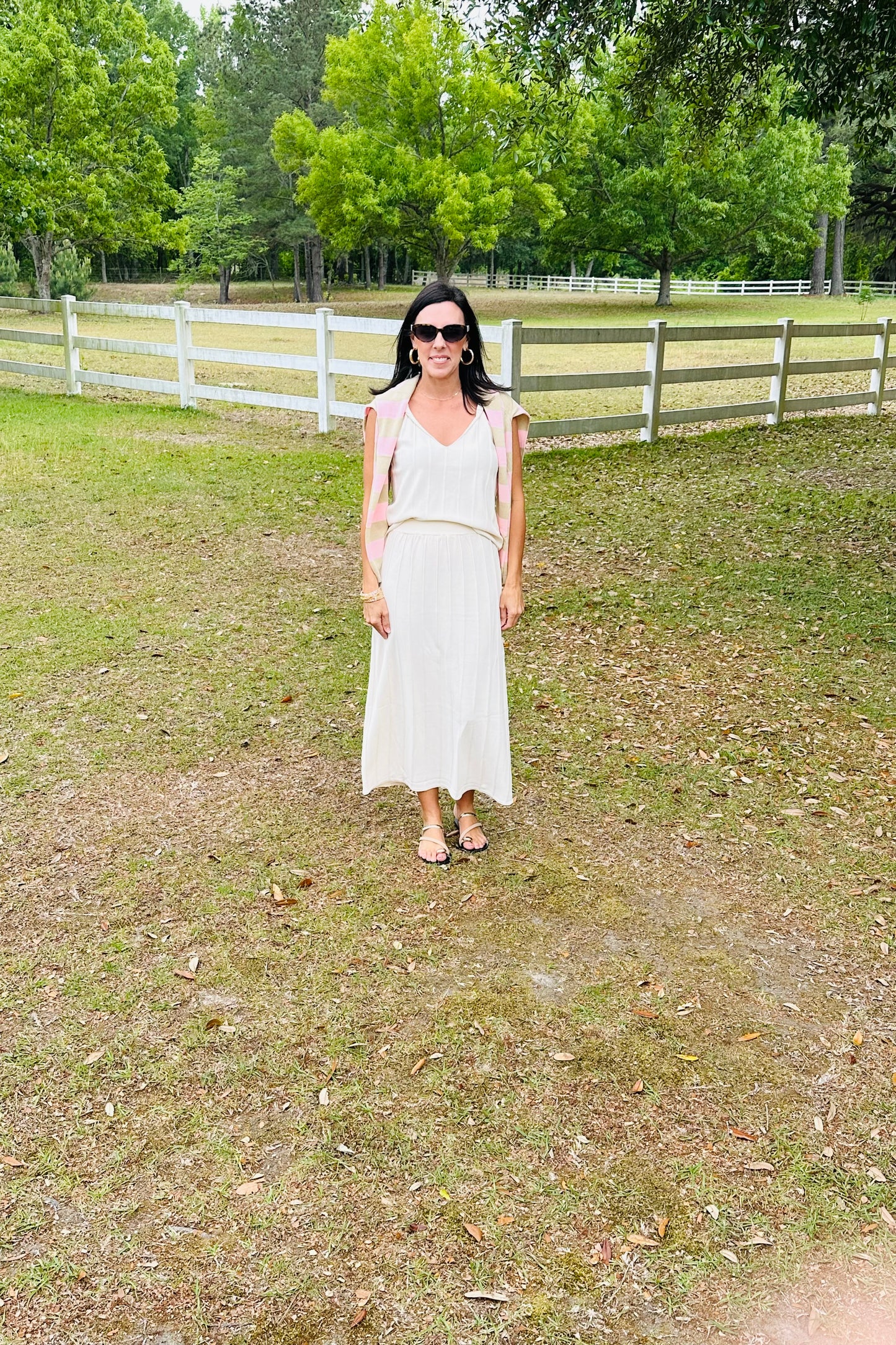 Riley Panel Midi Skirt