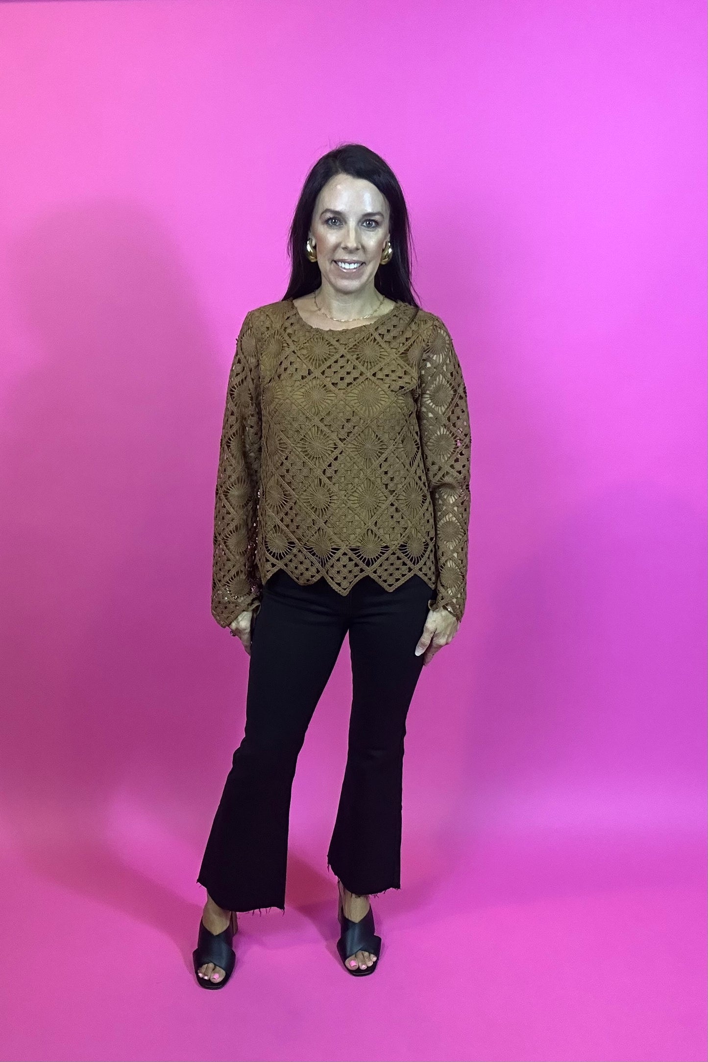 Crochet Camel Top