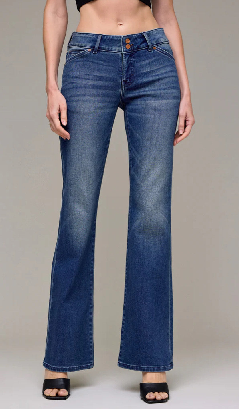 Low Rise Ryan Bootcut-Darkwash