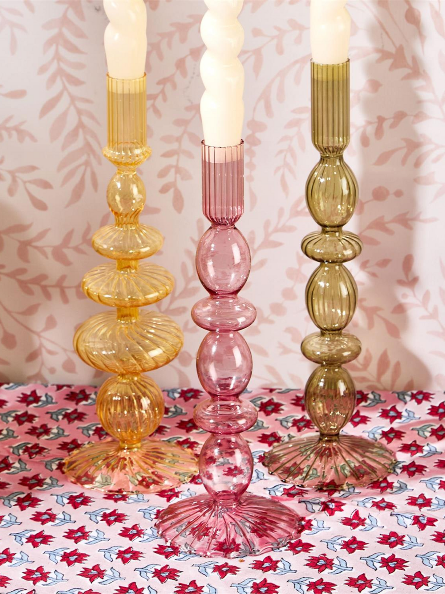 Glass Candle Holder