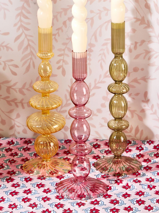 Glass Candle Holder