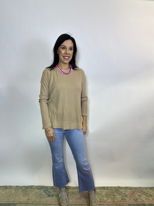 L/S Crew Neck Boxy Top