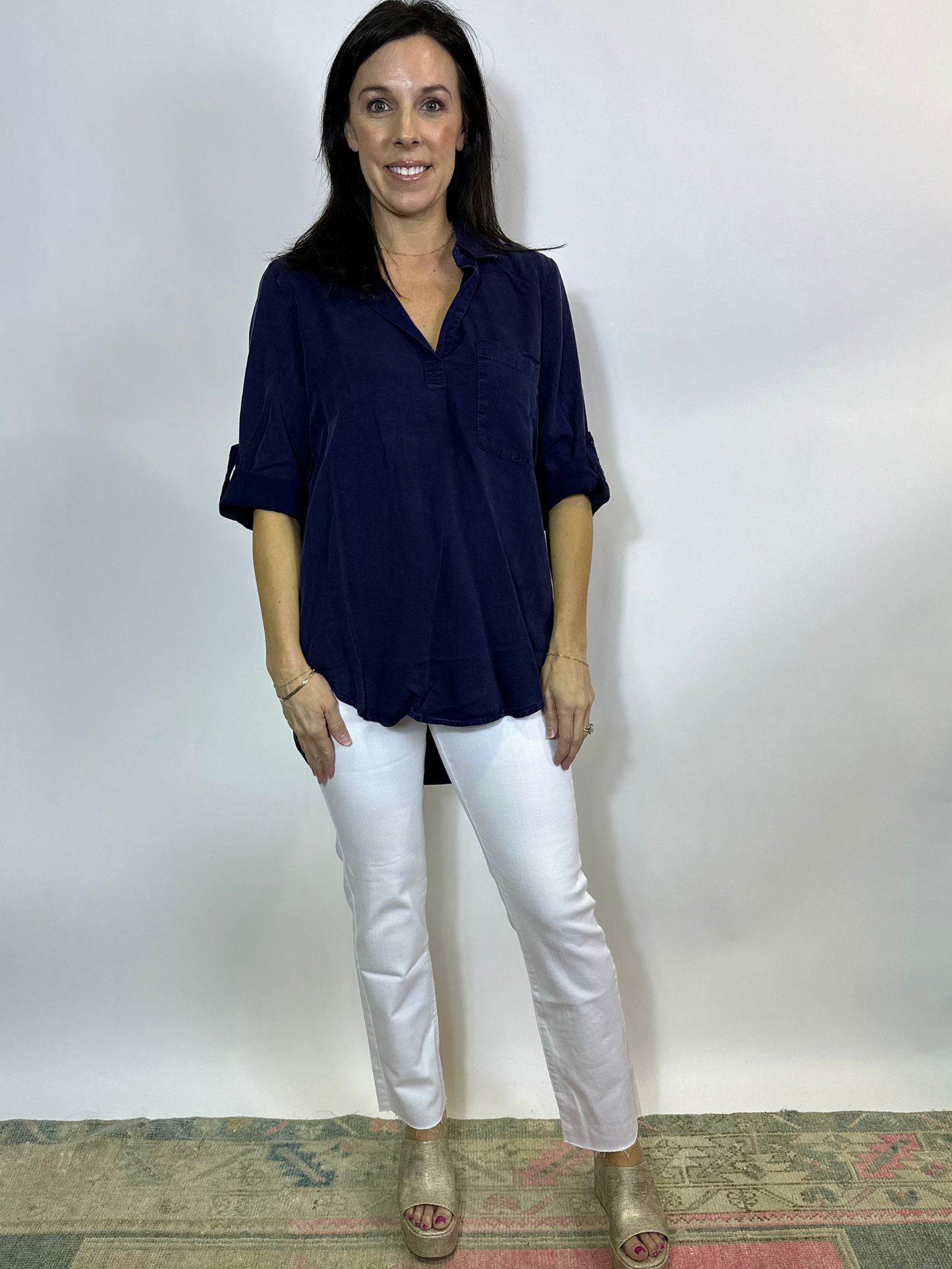 Roll Tab Patch Pocket Tunic