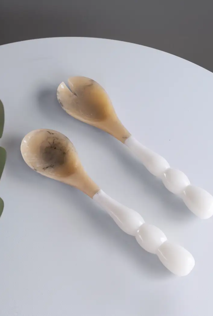 RESIN Rio Bubble Salad Servers