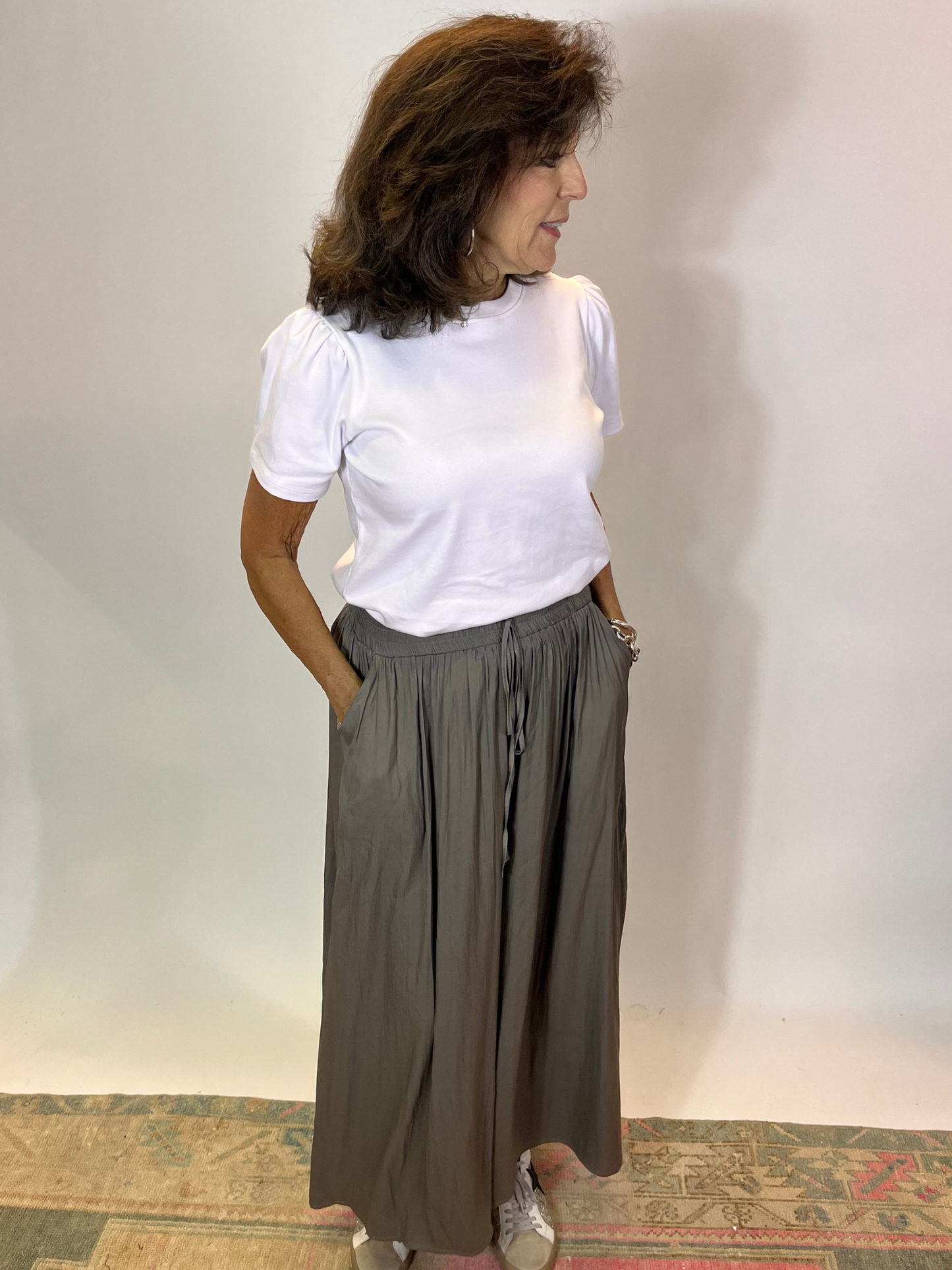 Wide Leg Culotte Pant