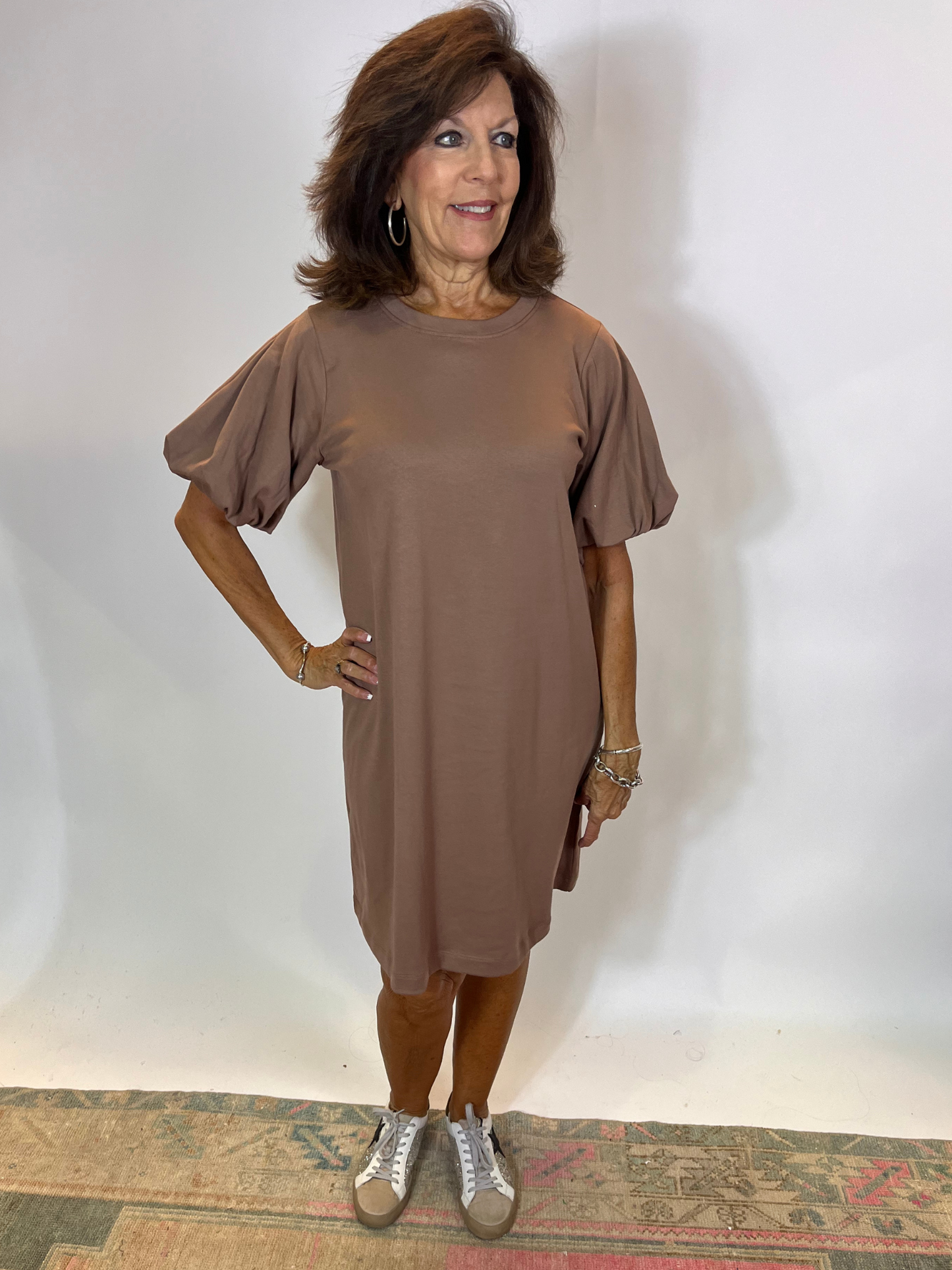 Blossom Pleated Swing Dress