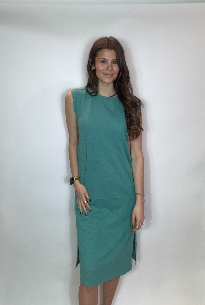 Column Dress W/ Side Slit