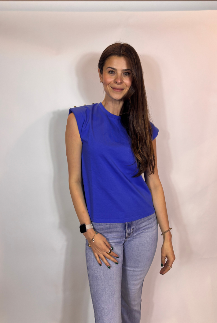 Bougainvillier Cap Sleeve Top