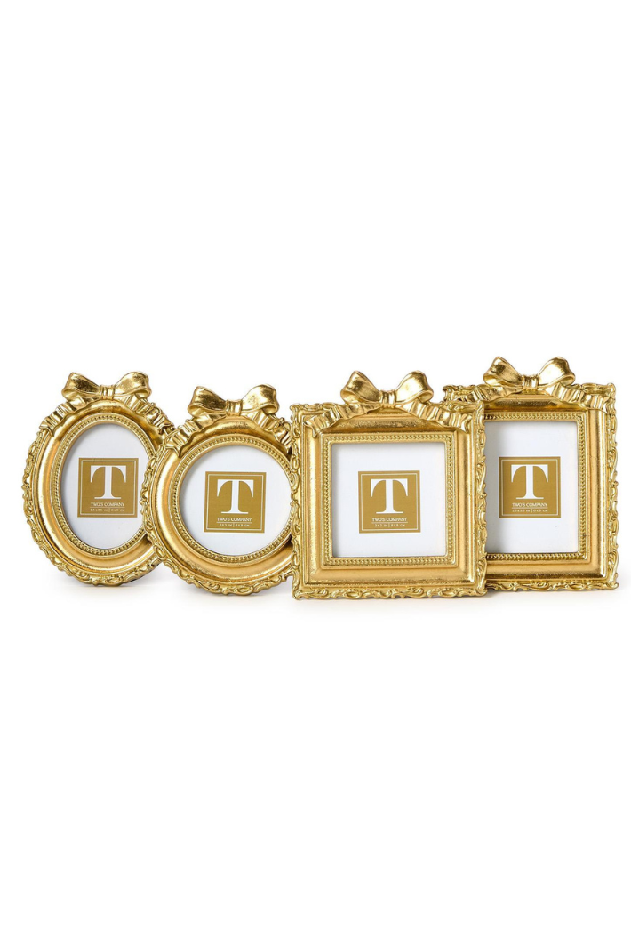 Gold Scalloped Mini Photo Frame