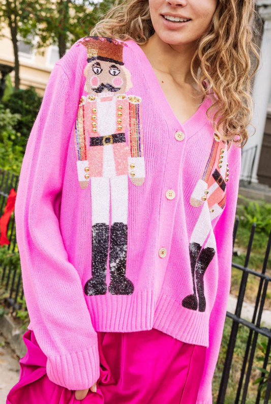 Pink Nutcracker Cardigan