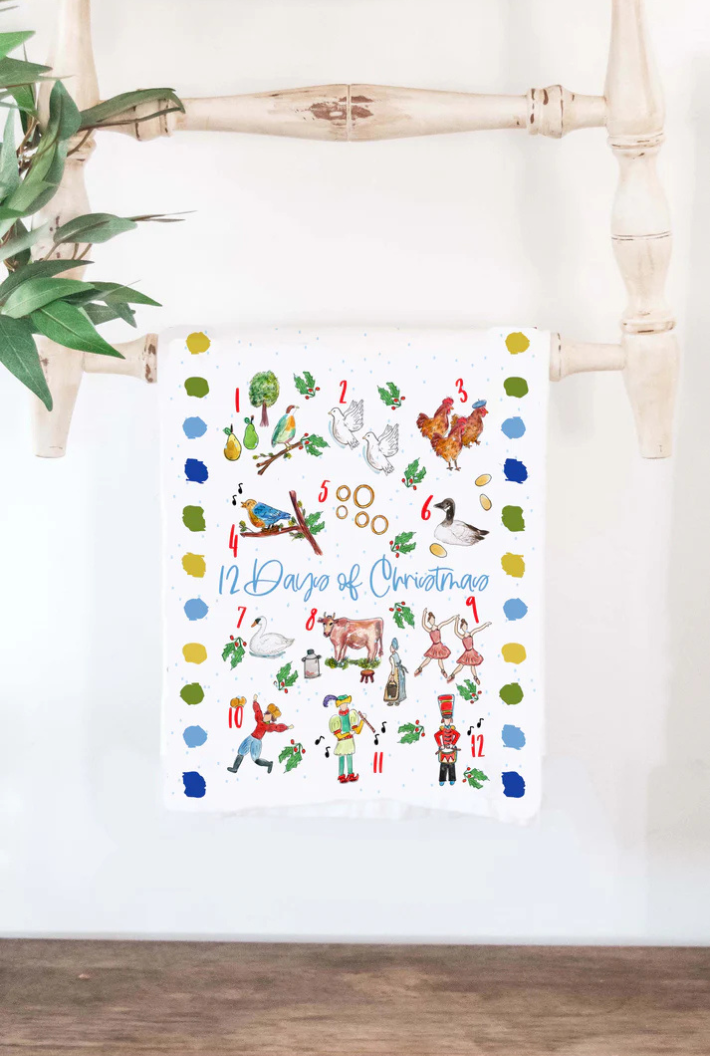 Happy by Rachel Christmas Towel