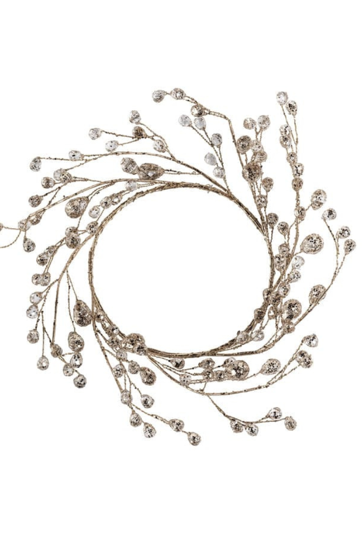 Beaded Glass Berry Wreath