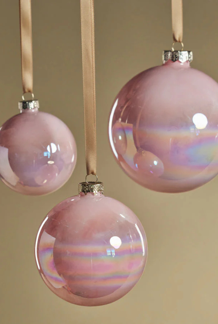 Solid Luster Glass Ornament
