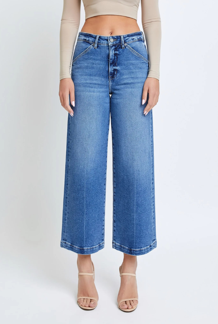 Nori Cropped Wide Leg Trouser