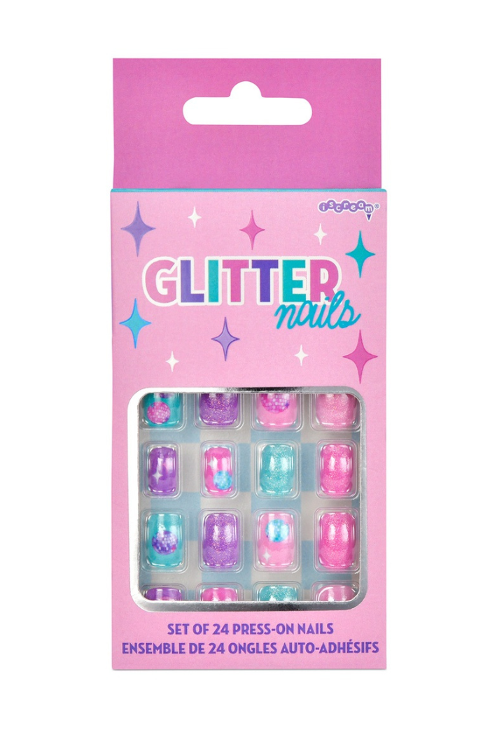 Glitter Press On Nail Set