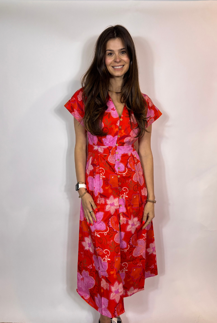 Floral Flame Maxi