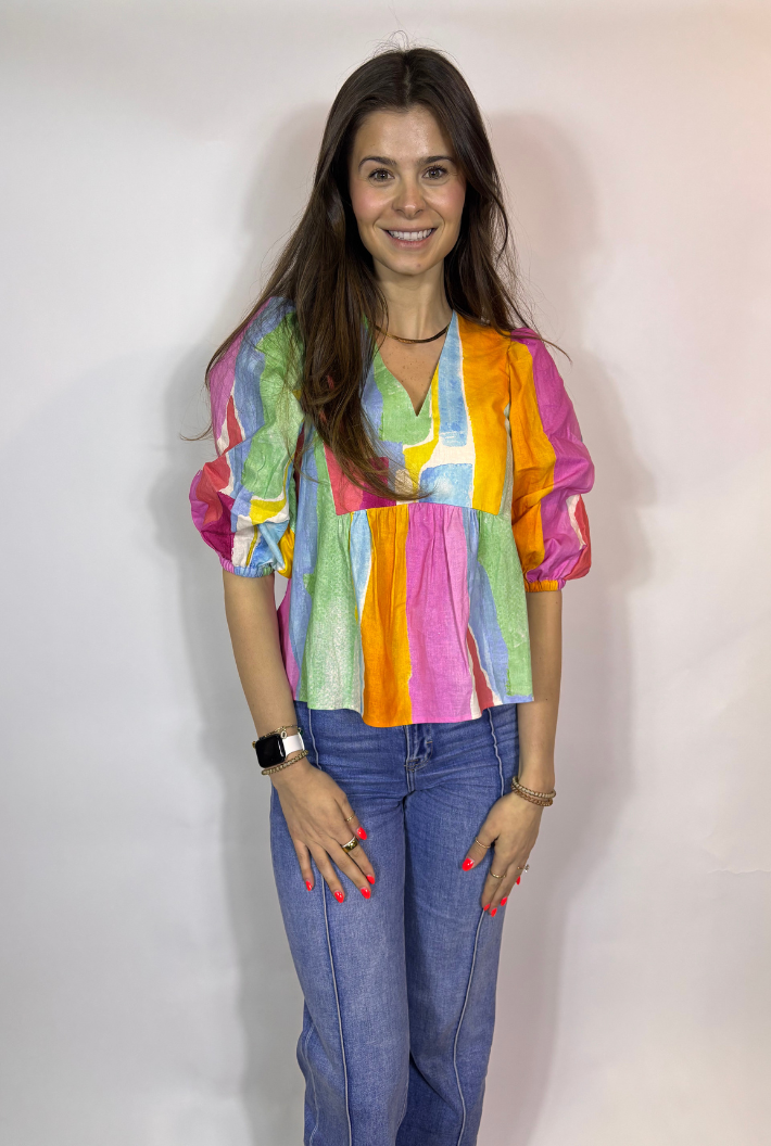 Eleanor Top - Watercolor