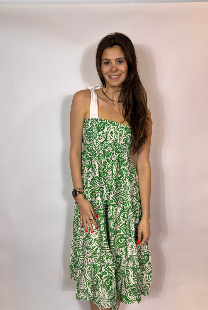 Verdant Paisley Maxi