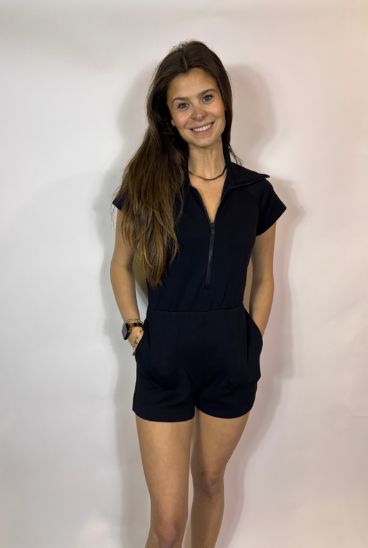 AE Half ZIp Romper