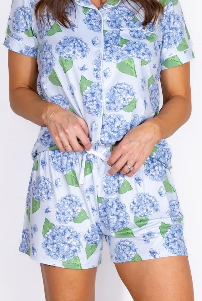Hydrangea Sleep Shorts