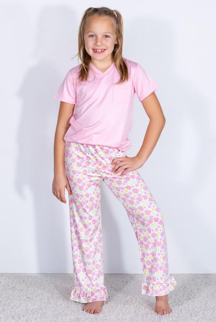 Girls Tulip Fields Ruffle Pants