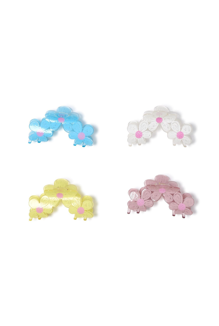 Sketch Flower Claw Clip