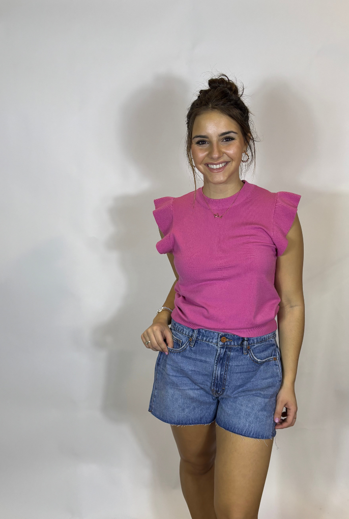 High Rise 3” Denim Shorts