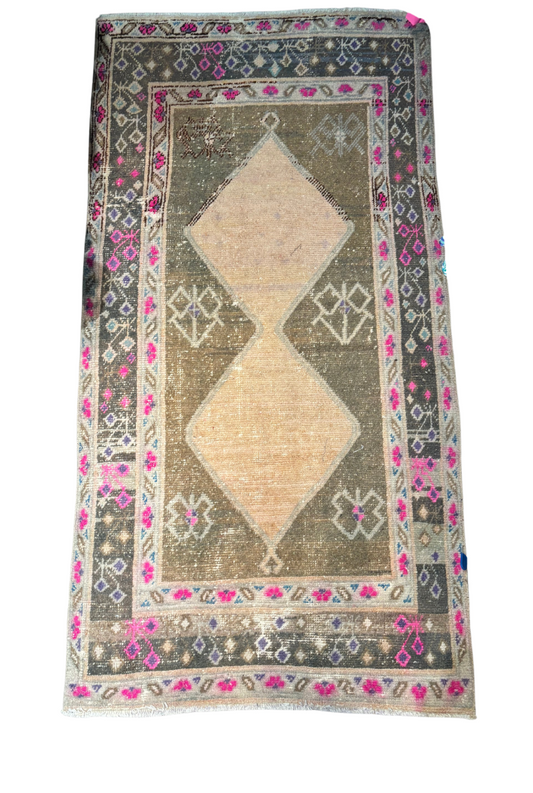 Turkish Rug 3x6- Double Dimond