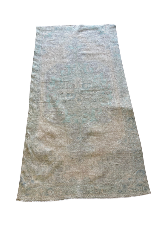 Turkish Rug 4x8 Blue Neutral