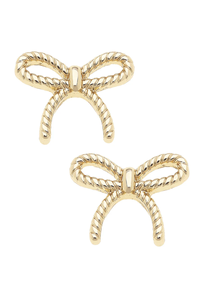 Bessie Rope Bow Studs