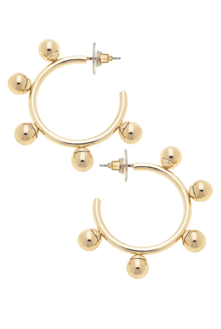 Allison Ball Bead Hoops