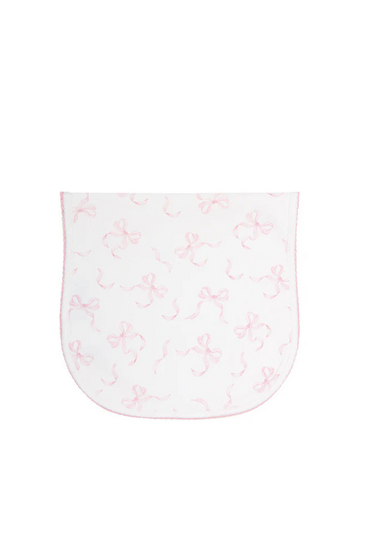 Charming Bows Print Burp Cloth