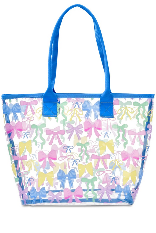 Pretty Bows Clear Tote Bag