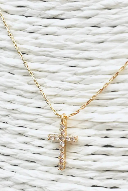 Crystal Cross Necklace