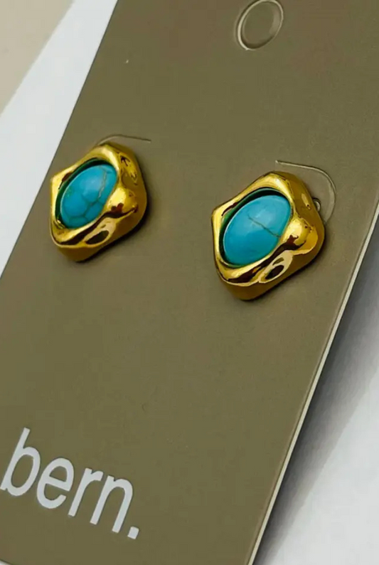 Turquoise Stone Stud