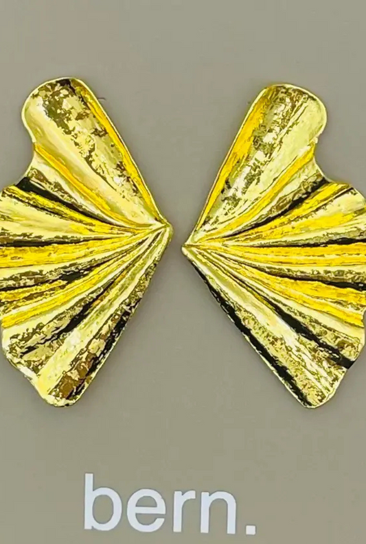 Cinched Fabric Fan Earring