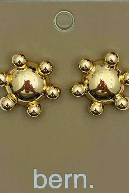 Round Polished Stud Earring