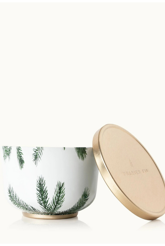 Frasier Fir Candle With Gold Lid