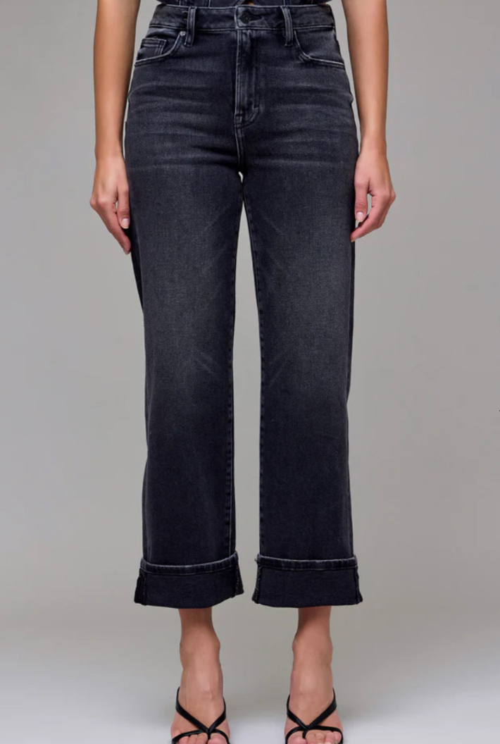 Ella High Rise Cuffed Classic Straight