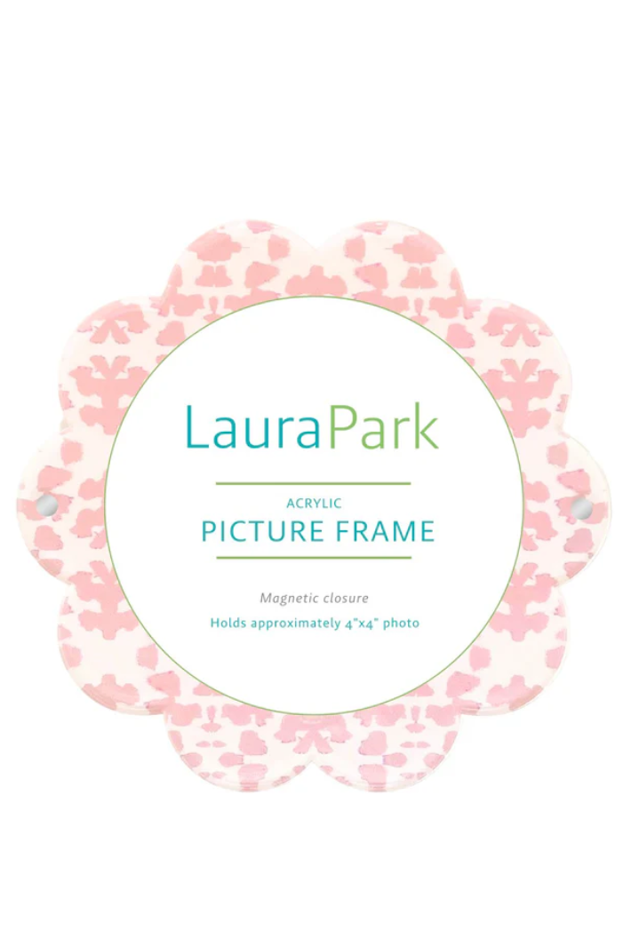 Chintz Rose Acrylic Round Picture Frame