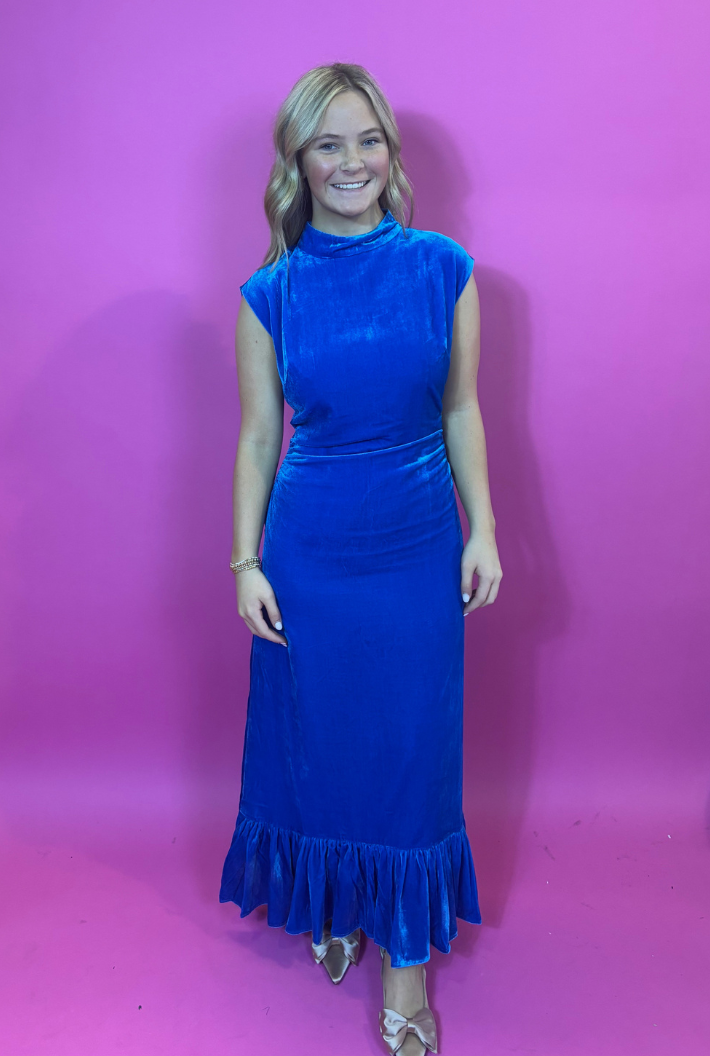Estelle Dress-Sapphire
